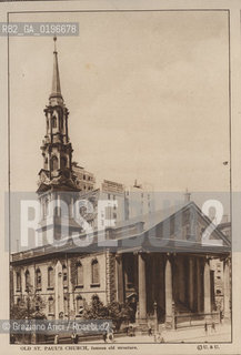NEW YORK - USA - 1905 (?) OLD ST. PAULS CHURCH ©Graziano Arici/Rosebud2 CHIESA