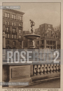NEW YORK - USA - 1905 (?) PULITZER IS SITUATED NEAR  THE ENTRANCE TO CENTRAL PARK ©Graziano Arici/Rosebud2 FONTANA