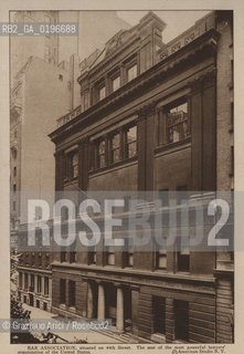 NEW YORK - USA - 1905 (?) BAR ASSOCIATION SITUED  ON 44TH STREET ©Graziano Arici/Rosebud2 BAR