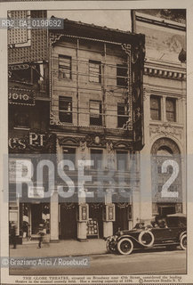 NEW YORK - USA - 1905 (?) THE GLOBE THEATRE HAS A SEATING CAPACITY OF 1190 ©Graziano Arici/Rosebud2  TEATRO
