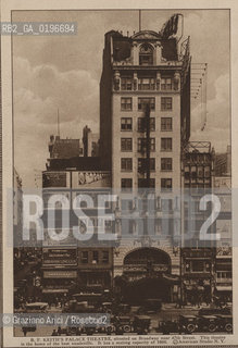 NEW YORK - USA - 1905 (?) B. F. KEITH S PALACE THEATRE ©Graziano Arici/Rosebud2 TEATRO.GEO