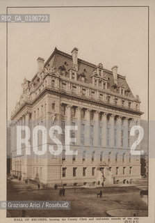 NEW YORK - USA - 1905 (?) HALL OF RECORD ©Graziano Arici/Rosebud2 EDIFICIO
