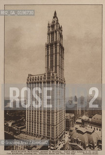 NEW YORK - USA - 1905 (?) WOOLWORTH BUILDING  SKYSCRAPER ©Graziano Arici/Rosebud2 GRATTACIELO