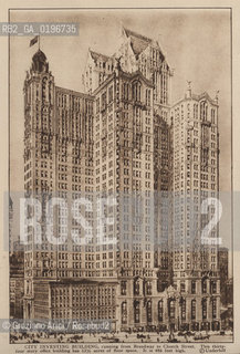 NEW YORK - USA - 1905 (?) CITY INVESTING BUILDING SKYSCRAPER ©Graziano Arici/Rosebud2 GRATTACIELO
