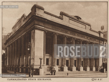 NEW YORK - USA - 1905 (?) CONSOLIDATED STOCK EXCHANGE ©Graziano Arici/Rosebud2 BORSA GEO.