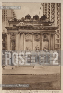 NEW YORK - USA - 1905 (?) N. Y. CHAMBER OF COMMERCE IS THE HOME OF AN ASSOCIATION OF NEW YORKS LEADING MERCHANTS ©Graziano Arici/Rosebud2