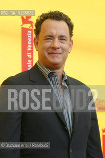 01_09_04 VENICE - 61¡ FILM FESTIVAL -.FILM THE TERMINAL .TOM HANKS (ACTOR)  .©Graziano Arici/Rosebud2 CINEMA