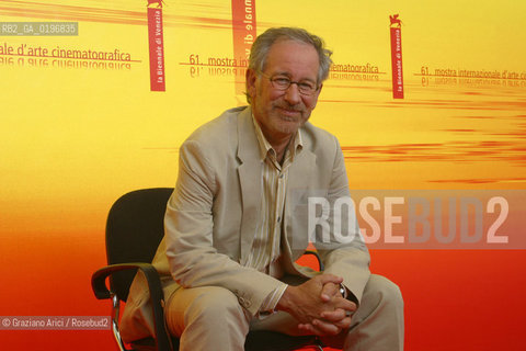 01_09_04 VENICE - 61¡ FILM FESTIVAL -.FILM THE TERMINAL .STEVEN SPIELBERG (DIRECTOR) .©Graziano Arici/Rosebud2 CINEMA