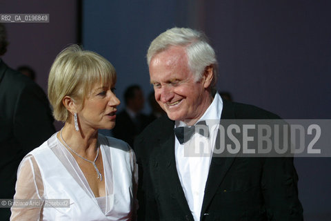 01_09_04 VENICE - 61¡ FILM FESTIVAL -.THE PRESIDENT OF JURY JOHN BOORMAN WITH IEN MIRREN .©Graziano Arici/Rosebud2 CINEMA