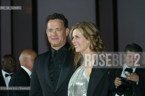 01_09_04 VENICE - 61¡ FILM FESTIVAL -.THE ACTOR TOM HANKS WITH HIS WIFE RITA WILSON.©Graziano Arici/Rosebud2 CINEMA