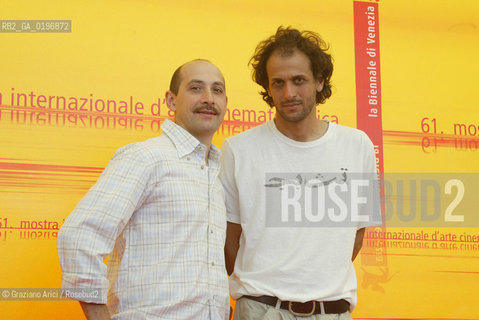 02_09_04 VENICE - 61¡ FILM FESTIVAL - FILM CUOCO CONTADINO. L to R THE ACTOR PAOLO MASIERI AND THE DIRECTOR LUCA GUADAGNINO. ©Graziano Arici/Rosebud2 CINEMA