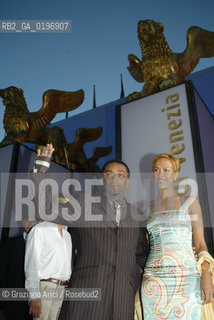 02_09_04 VENICE - 61¡ FILM FESTIVAL - SPIKE LEE AND HIS WIFE.©Graziano Arici/Rosebud2 CINEMA