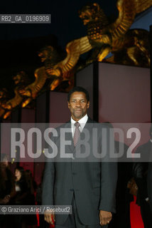 02_09_04 VENICE - 61¡ FILM FESTIVAL - FILM THE MANCHURIAN CANDIDATE. THE ACTOR DENZEL WASHINGTON  .©Graziano Arici/Rosebud2 CINEMA