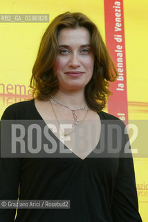 03_09_04 VENICE - 61¡ FILM FESTIVAL - FILM ROIS ET REINE. THE ACTRESS EMMANUELLE DEVOS .©Graziano Arici/Rosebud2 CINEMA