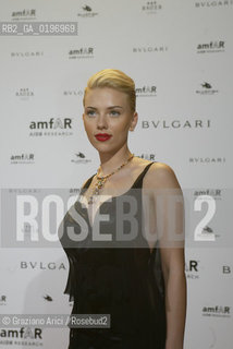 03_09_04 VENICE - 61¡ FILM FESTIVAL - GALA AMFAR FOR AIDS RESEARCH. THE ACTRESS SCARLETT JOHANSSON.©Graziano Arici/Rosebud2 CINEMA