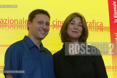 04_09_04 VENICE - 61¡ FILM FESTIVAL - FILM THE TAKE. THE DIRECTOR AVI LEWIS AND THE WRITER NAOMI KLEIN.©Graziano Arici/Rosebud2 CINEMA