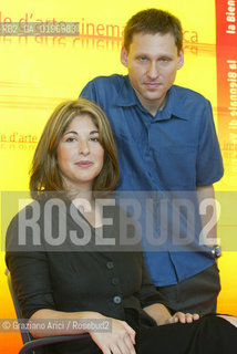 04_09_04 VENICE - 61¡ FILM FESTIVAL - FILM THE TAKE. THE DIRECTOR AVI LEWIS AND THE WRITER NAOMI KLEIN.©Graziano Arici/Rosebud2 CINEMA