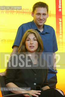 04_09_04 VENICE - 61¡ FILM FESTIVAL - FILM THE TAKE. THE DIRECTOR AVI LEWIS AND THE WRITER NAOMI KLEIN.©Graziano Arici/Rosebud2 CINEMA