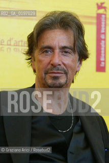 04_09_04 VENICE - 61¡ FILM FESTIVAL - FILM THE MERCHANT OF VENICE. THE ACTOR AL PACINO.©Graziano Arici/Rosebud2 CINEMA