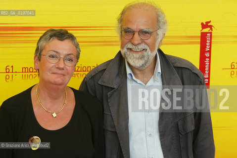 04_09_04 VENICE - 61¡ FILM FESTIVAL - FILM UN SILENZIO PARTICOLARE. THE DIRECTOR STEFANO RULLI, THE ACTRESS CLARA SERENI.©Graziano Arici/Rosebud2 CINEMA