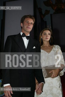 04_09_04 VENICE 61¡ FILM FESTIVAL - PRINCE EMANUELE FILIBERTO AND HIS WIFE.©Graziano Arici/Rosebud2 CINEMA