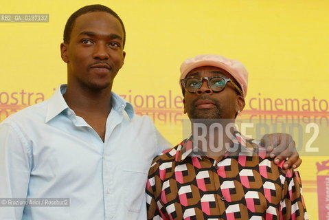 05_09_04 VENICE 61¡ FILM FESTIVAL - FILM SHE HATE ME. THE DIRECTOR SPIKE LEE WITH THE ACTOR ANTHONY MACKIE.©Graziano Arici/Rosebud2 CINEMA