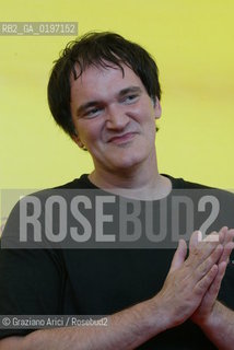 05_09_04 VENICE 61¡ FILM FESTIVAL - SECRET HISTORY OF THE ITALIAN CINEMA - ITALIAN KINGS OF THE Bs.  THE DIRECTOR QUENTIN TARANTINO.©Graziano Arici/Rosebud2 CINEMA