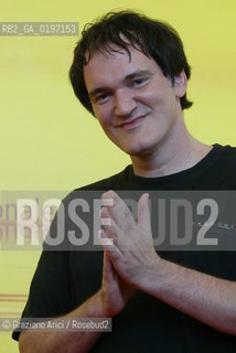 05_09_04 VENICE 61¡ FILM FESTIVAL - SECRET HISTORY OF THE ITALIAN CINEMA - ITALIAN KINGS OF THE Bs.  THE DIRECTOR QUENTIN TARANTINO.©Graziano Arici/Rosebud2 CINEMA