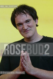 05_09_04 VENICE 61¡ FILM FESTIVAL - SECRET HISTORY OF THE ITALIAN CINEMA - ITALIAN KINGS OF THE Bs.  THE DIRECTOR QUENTIN TARANTINO.©Graziano Arici/Rosebud2 CINEMA
