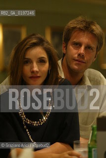 07_09_04 VENICE 61¡ FILM FESTIVAL - THE PRINCE EMANUELE FILIBERTO WITH HIS WIFE CLOTILDE COURAU.©Graziano Arici/Rosebud2 CINEMA