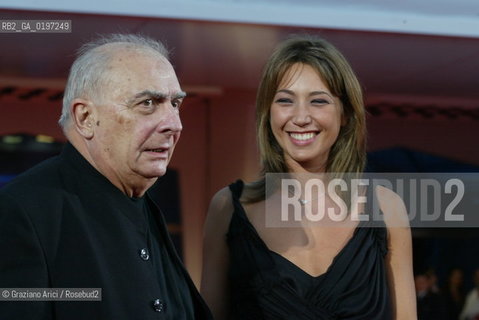 07_09_04 VENICE 61¡ FILM FESTIVAL - THE DIRECTOR CLAUDE CHABROL WITH THE ACTRESS LAURA SMET.©Graziano Arici/Rosebud2 CINEMA