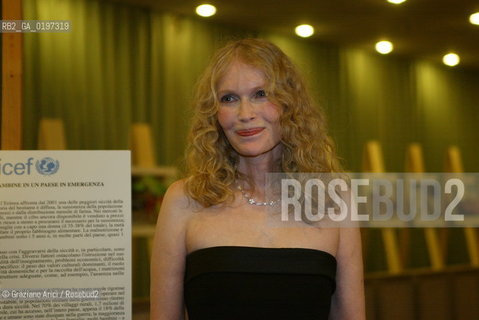 09_09_04 VENICE 61st FILM FESTIVAL - UNICEF PARTY AT THE HOTEL EXCELSIOR. MIA FARROW .©Graziano Arici/Rosebud2 CINEMA