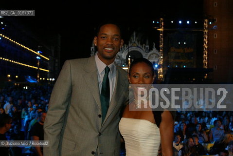 10_09_04 VENICE 61st FILM FESTIVAL - FILM SHARK TALE - SCREENING. THE ACTOR WILL SMITH WITH HIS WIFE JADA PINKETT.©Graziano Arici/Rosebud2 CINEMA