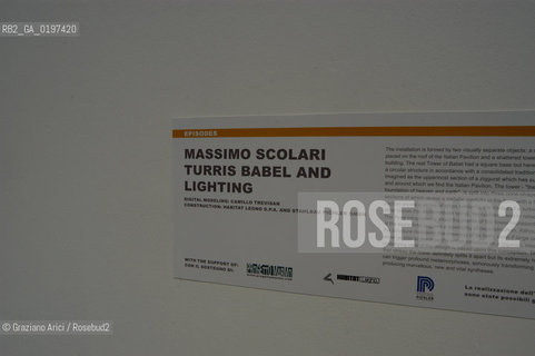 VENEZIA 09/09/04   - 9¡ MOSTRA INTERNAZIONALE DI ARCHITETTURA - BIENNALE ARCHITETTURA ©Graziano Arici/Rosebud2