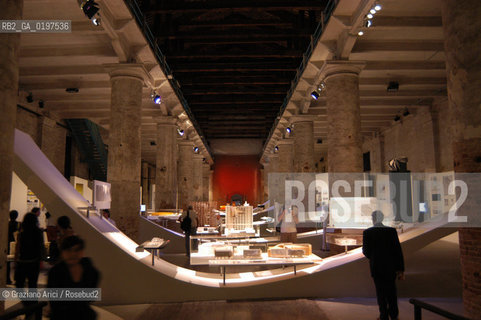 VENEZIA 09/09/04   - 9¡ MOSTRA INTERNAZIONALE DI ARCHITETTURA - BIENNALE ARCHITETTURA :  PROGETTI ESPOSI ALLE CORDERIE  ©Graziano Arici/Rosebud2 ARSENALE