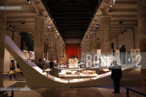 VENEZIA 09/09/04   - 9¡ MOSTRA INTERNAZIONALE DI ARCHITETTURA - BIENNALE ARCHITETTURA :  PROGETTI ESPOSI ALLE CORDERIE  ©Graziano Arici/Rosebud2 ARSENALE
