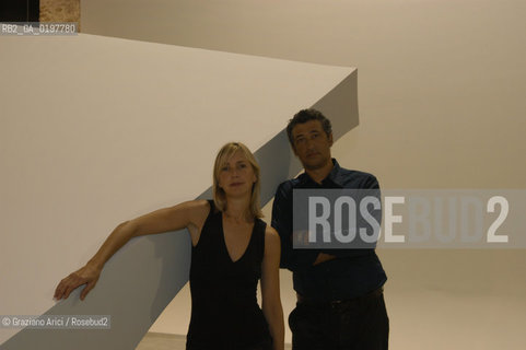 VENEZIA 30/08/04  - BIENNALE ARCHITETTURA :GLI ARCHITETTI HANY RASHID E LA MOGLIE LISE ANNE COUTURE ( ASYMPTOTE) ©Graziano Arici/Rosebud2 ARCHITETTO