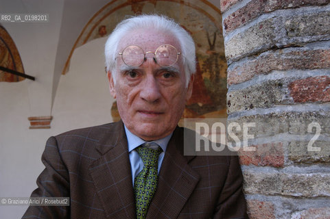 PORDENONE  LEX-DIRETTORE DI RAI TRE  ANGELO GUGLIELMI- ©Graziano Arici/Rosebud2 TELEVISIONE