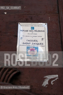 ( FRANCIA -FRANCE)  PAYS-BASQUES ST-JEAN-DE-PIET-DE-PORT: A LITTLE TOWN ON THE WAY TO SANTIAGO DE COMPOSTELA   © 2004 Graziano Arici/Rosebud2 / GEO PELLEGRINAGGIO CAMINO PONTE ROMANICO