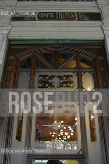 ( SPAGNA - SPAIN)    NAVARRA PAMPLONA - IRUNA. : THE CAFE IRUNA IN PLAZA DEL CASTILLO  © 2004 Graziano Arici/Rosebud2 / GEO HEMINGWAY