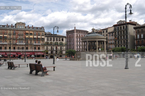 ( SPAGNA - SPAIN)    NAVARRA PAMPLONA - IRUNA. : PLAZA DEL CASTILLO © 2004 Graziano Arici/Rosebud2 / GEO