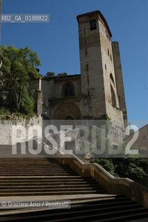 ( SPAGNA - SPAIN)    NAVARRA : ESTELLA : A  TOWN ON THE WAY TO SANTIAGO DE COMPOSTELA  IGLESIA DE SAN PEDRO DE LA RUA -  © 2004 Graziano Arici/Rosebud2 / GEO PELLEGRINAGGIO CAMINO