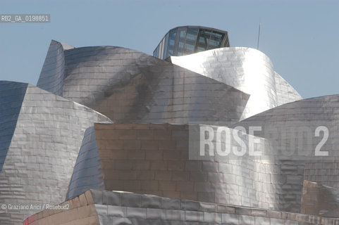 ( SPAGNA - SPAIN) BASQUE LAND VIZCAIA PAESI BASCHI : BILBAO : THE GUGGENHEIM MUSEUM DI FRANK GEHRY-  © 2004 Graziano Arici/Rosebud2 / GEO MUSEO ARCHITETTURA CONTEMPORANEA METALLO
