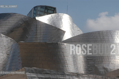 ( SPAGNA - SPAIN) BASQUE LAND VIZCAIA PAESI BASCHI : BILBAO : THE GUGGENHEIM MUSEUM DI FRANK GEHRY-  © 2004 Graziano Arici/Rosebud2 / GEO MUSEO ARCHITETTURA CONTEMPORANEA METALLO