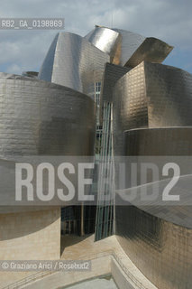 ( SPAGNA - SPAIN) BASQUE LAND VIZCAIA PAESI BASCHI : BILBAO : THE GUGGENHEIM MUSEUM DI FRANK GEHRY-  © 2004 Graziano Arici/Rosebud2 / GEO MUSEO ARCHITETTURA CONTEMPORANEA METALLO