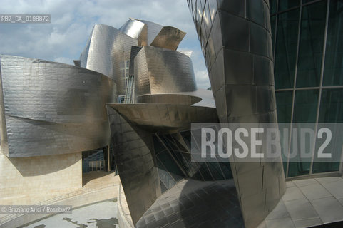 ( SPAGNA - SPAIN) BASQUE LAND VIZCAIA PAESI BASCHI : BILBAO : THE GUGGENHEIM MUSEUM DI FRANK GEHRY-  © 2004 Graziano Arici/Rosebud2 / GEO MUSEO ARCHITETTURA CONTEMPORANEA METALLO