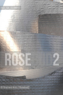 ( SPAGNA - SPAIN) BASQUE LAND VIZCAIA PAESI BASCHI : BILBAO : THE GUGGENHEIM MUSEUM DI FRANK GEHRY-  © 2004 Graziano Arici/Rosebud2 / GEO MUSEO ARCHITETTURA CONTEMPORANEA METALLO