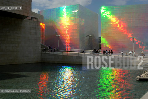 ( SPAGNA - SPAIN) BASQUE LAND VIZCAIA PAESI BASCHI : BILBAO : THE GUGGENHEIM MUSEUM DI FRANK GEHRY-  © 2004 Graziano Arici/Rosebud2 / GEO MUSEO ARCHITETTURA CONTEMPORANEA METALLO
