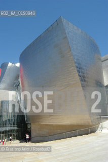 ( SPAGNA - SPAIN) BASQUE LAND VIZCAIA PAESI BASCHI : BILBAO : THE GUGGENHEIM MUSEUM DI FRANK GEHRY-  © 2004 Graziano Arici/Rosebud2 / GEO MUSEO ARCHITETTURA CONTEMPORANEA METALLO