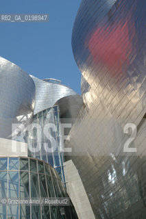 ( SPAGNA - SPAIN) BASQUE LAND VIZCAIA PAESI BASCHI : BILBAO : THE GUGGENHEIM MUSEUM DI FRANK GEHRY-  © 2004 Graziano Arici/Rosebud2 / GEO MUSEO ARCHITETTURA CONTEMPORANEA METALLO